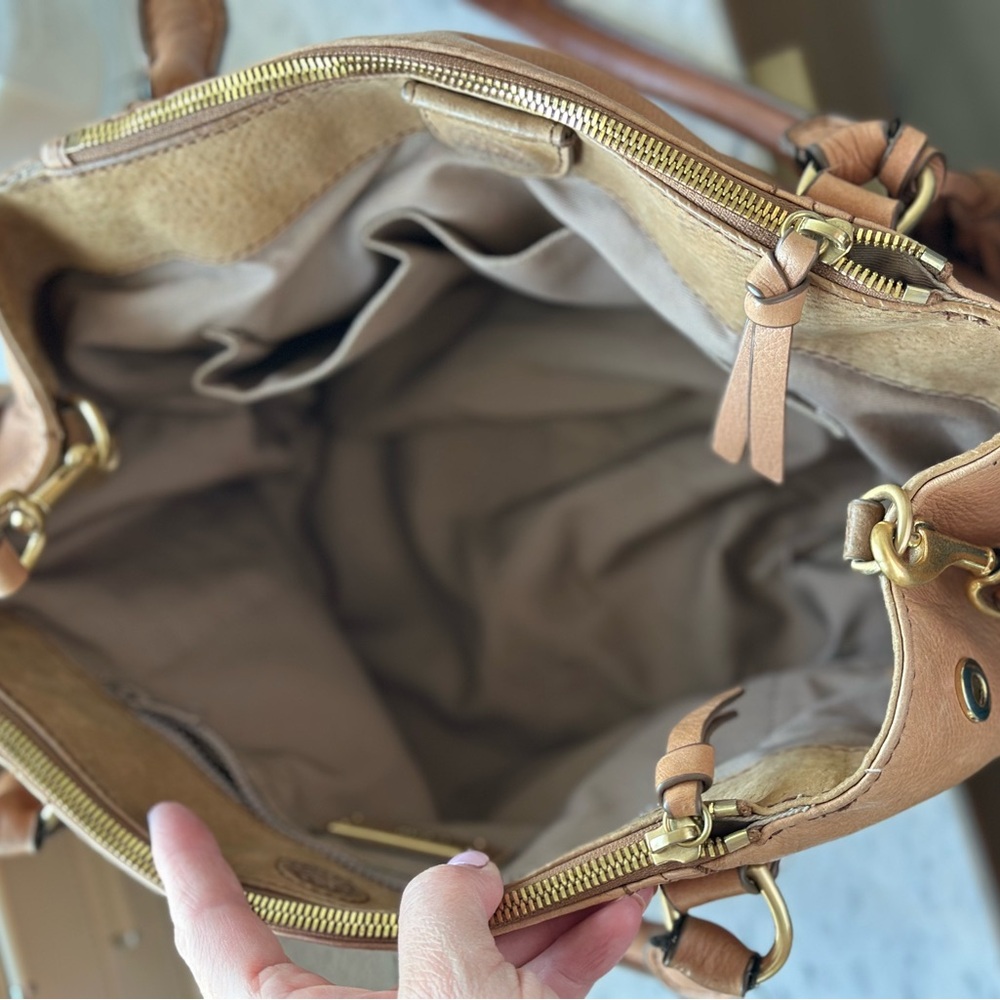 J. Crew Brown Leather Shoulder Bag - Picture 4 of 11